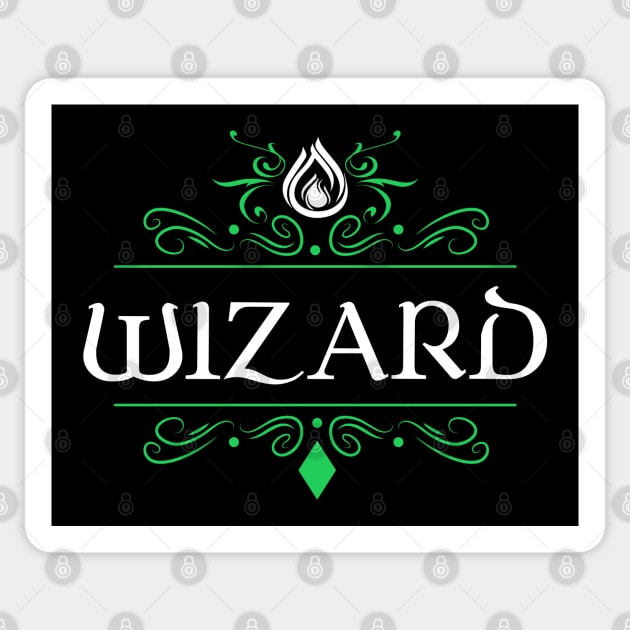 Wizard Character Class Tabletop RPG Gaming Sticker by pixeptional